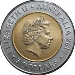 5 Dollars - Elizabeth II 4th Portrait - Planetary Coins - Saturn