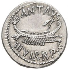 Denarius - Mark Antony ANT•AVG III•VIR•R•P•C / LEG•XVIII•LYBICAE