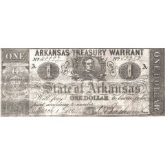 1 Dollar Arkansas Treasury Warrant