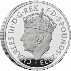5 Pounds - Charles III Coronation, Silver Proof
