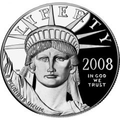 25 Dollars `American Platinum Eagle` Bullion Coinage