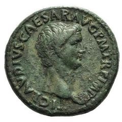 Dupondius - Claudius IMP T VESP AVG REST S C, Ceres