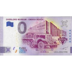 0 Euro - Overlord Museum - 80e anniversaire