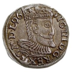 Trojak / 3 Grosze - Sigismund III Vasa Wschowa, rose, Lewart arms and trefoil