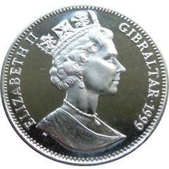 1 Crown - Elizabeth II King Charles II