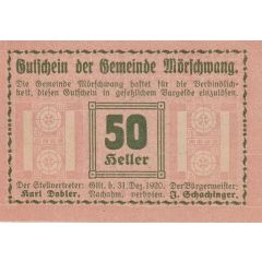 50 Heller Mörschwang