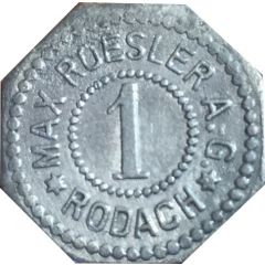 1 Pfennig - Rodach Max Roesler A. G.