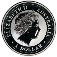 1 Dollar - Elizabeth II 4th Portrait - Australian Kookaburra - Georgia Privy