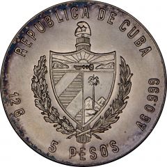 5 Pesos Miguel de Cervantes