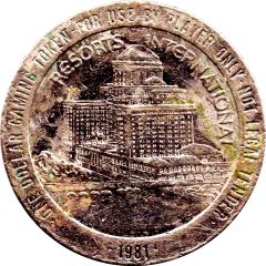 1 Dollar Gaming Token - International Resorts Atlantic City