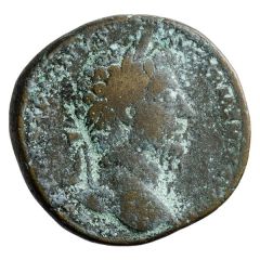 Sestertius - Marcus Aurelius TR POT XIX IMP II COS III S C, Providentia