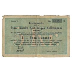 5 Kroner Great Norwegian Spitsbergen Coal Company