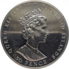 50 Pence - Elizabeth II Black-browed Albatros