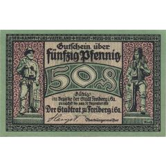 50 Pfennig with Ausgabe and Reihe