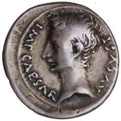 Denarius - Augustus P CARISIVS LEG PRO PR