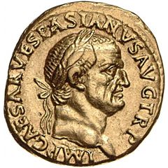 Aureus - Vespasian, Titus, and Domitian TITVS ET DOMITIANVS CAESAR PRIN IVEN