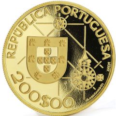 200 Escudos Novo Mundo - America, Gold