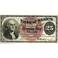 25 Cents `Fractional Currency` - 4th series