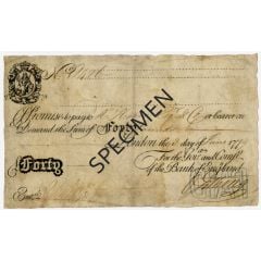 40 Pounds White, 1778 issue