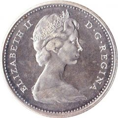 10 Cents - Elizabeth II 2nd portrait, silver