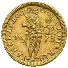 1 Ducat Amsterdam, piedfort of 3 1/2 ducat weight