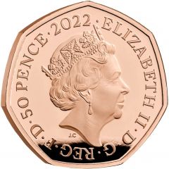 50 Pence - Elizabeth II Harry Potter, Gold Proof