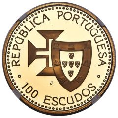 100 Escudos Madeira and Porto Santo, Gold
