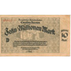 10 000 000 Mark Reichsbahndirektion
