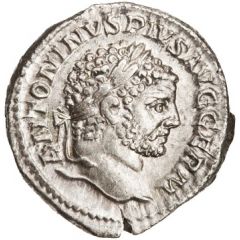 Denarius - Caracalla P M TR P XX COS IIII P P, Jupiter