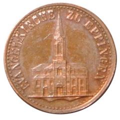 1 Kreuzer - Frederick I Opening of Eppingen church