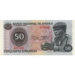 50 Kwanzas With date of Independence