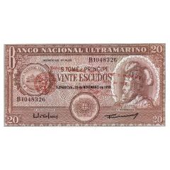 20 Escudos Overprinted on P#36
