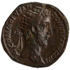 Dupondius - Commodus TR P VIIII IMP VI COS IIII P P S C, Roma and Victory