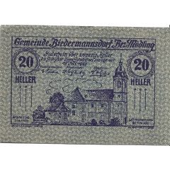20 Heller Biedermannsdorf