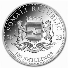 100 Shilling Elephant, Silver