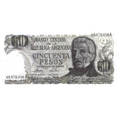 50 Pesos with `DECRETO-LEY` on Obverse