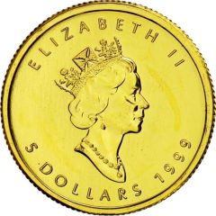 5 Dollars - Elizabeth II Hologram colored GML fractionnal set, 1/10 oz