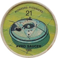 Token - Jell-O Aircraft #21, Avro Saucer