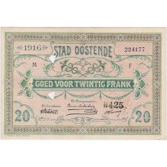 20 Francs Oostende