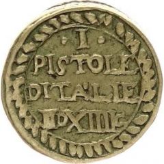 Poids monétaire de 1 pistole