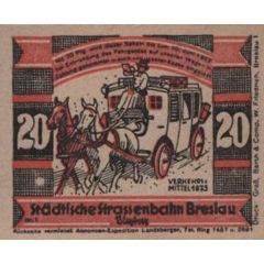 20 Pfennigs Straßenbahn