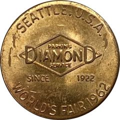 25 Cents - Diamond Parking Service, World's Fair Seattle, Washington