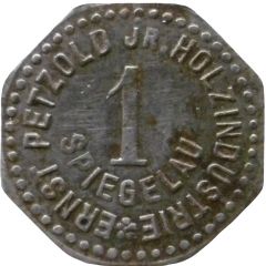 1 Pfennig - Spiegelau Ernst Petzold Jr. Holzindustrie