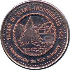 3 Dollars Telkwa Trade Token - Telkwa, British Columbia