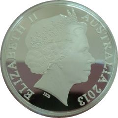 1 Dollar - Elizabeth II 4th Portrait - Silver Kangaroo