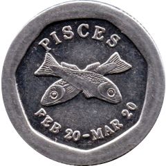 10 Pence - National Transport Token Pisces