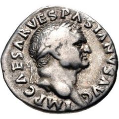 Denarius - Vespasian COS ITER TR POT, Pax