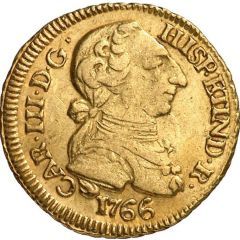 1 Escudo - Carlos III bust of Carlos III, rat nose type