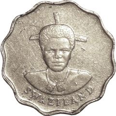 5 Cents - Mswati III 1st portrait, magnetic