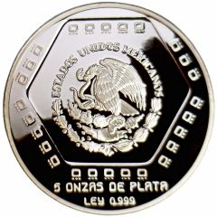 10 Nuevos Pesos Pirámide del Castillo - 5 oz Silver Bullion